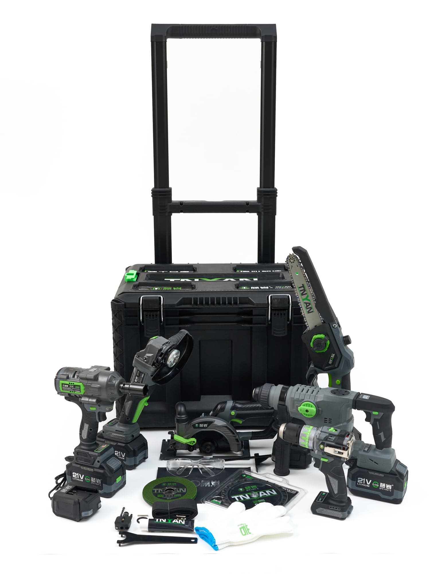 Набор 6в1 TENYN EX6000L-2 кейс на колесах