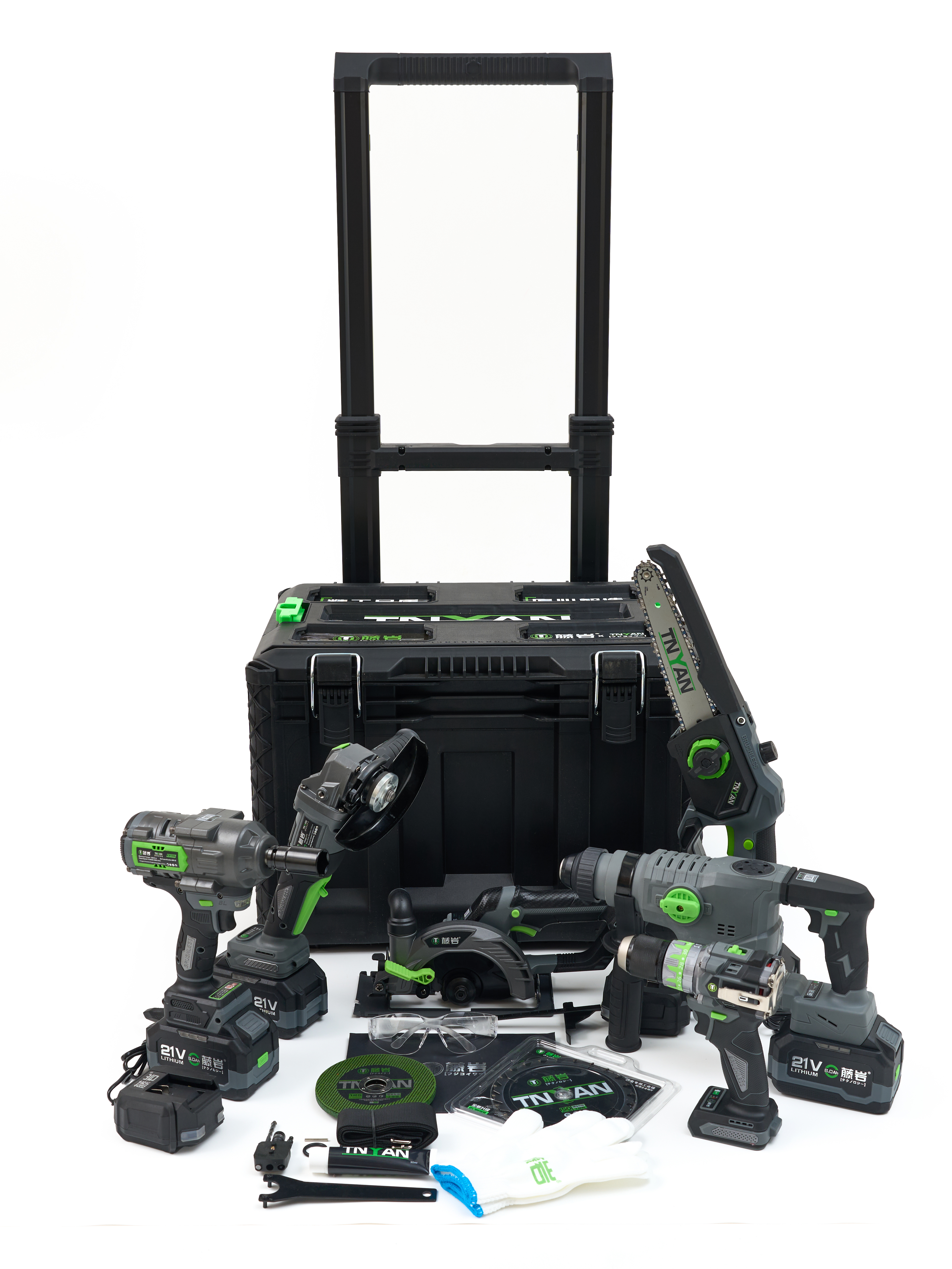 Набор 6в1 TENYN EX6000L-2 кейс на колесах
